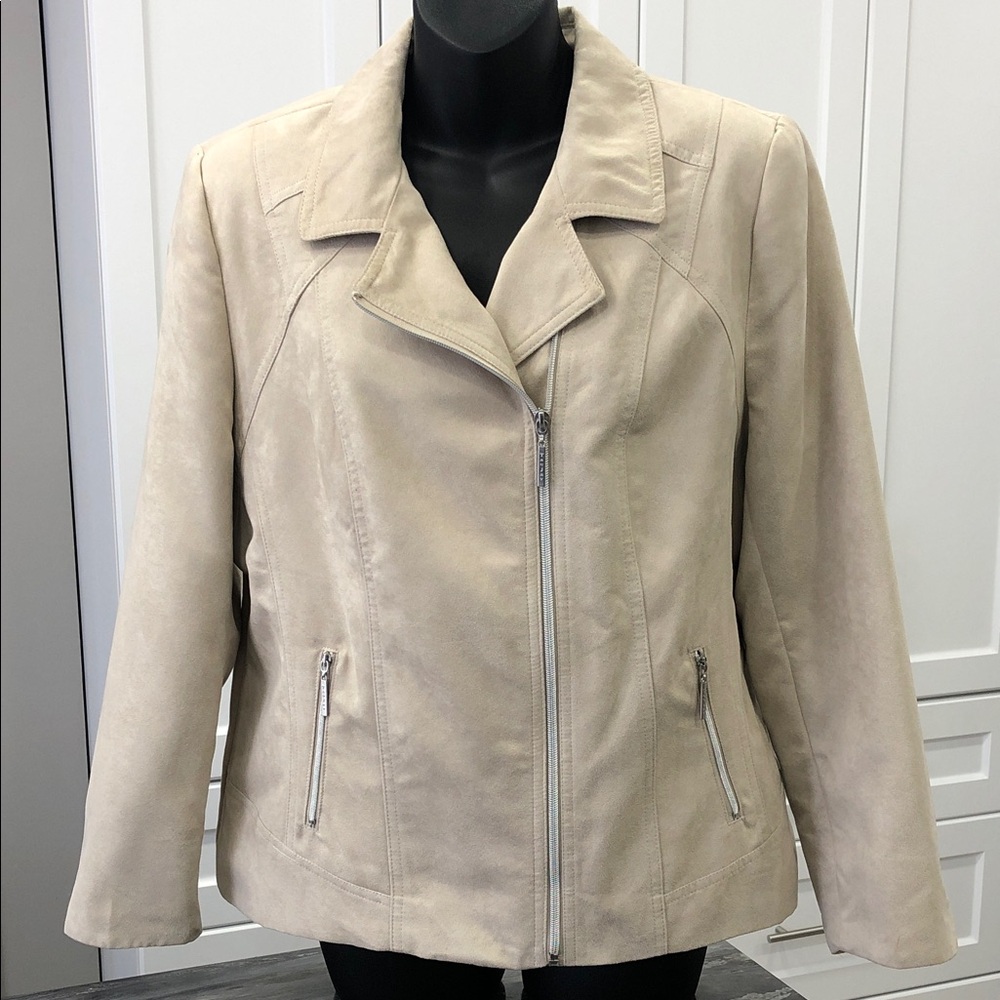 TanJay Faux Suede Jacket – Tan – Women’s Size 12 Petite